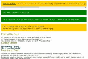 CakePHP php v4.1.6